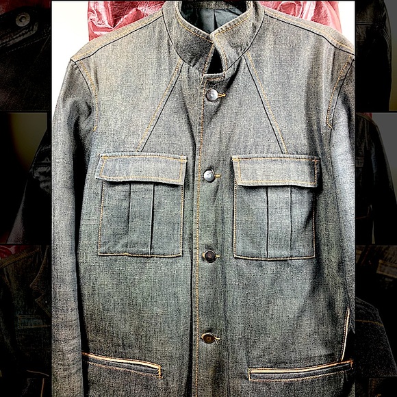 Light Fade Denim Classic/ Formal Jacket - Picture 13 of 14